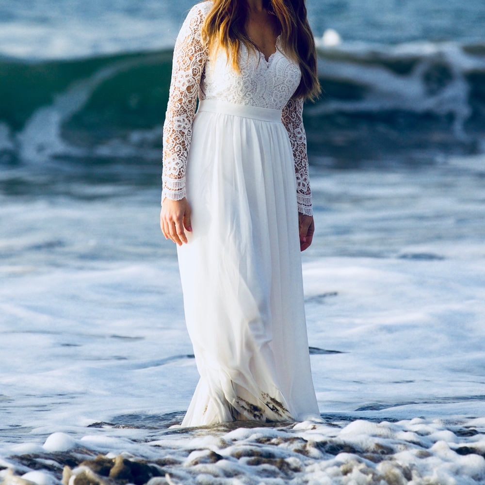 White wedding dress